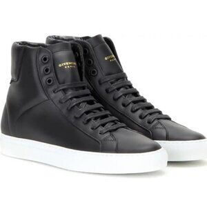 Rare Givenchy Codification Leather High Top Shoes Size 12